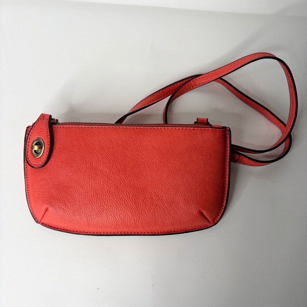 Joy Susan Purse Crossbody Clutch Mini Small Coral Vegan Leather